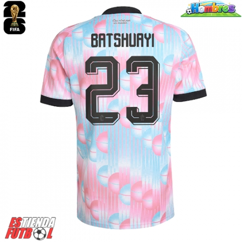 Bélgica Michy Batshuayi #23 Segunda Equipación Mundial 2026 Manga Corta